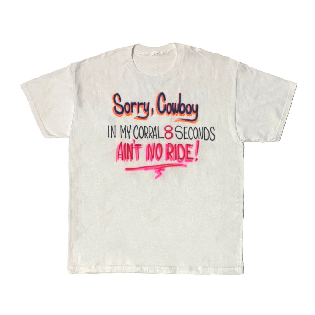 1990’S SORRY COWBOY CUSTOM AIRBRUSHED T-SHIRT LARGE