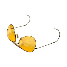 Load image into Gallery viewer, 1970’S RAY-BAN MADE IN USA SHOOTER YELLOW LENSE AVIATOR SUNGLASSES
