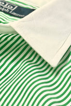 Load image into Gallery viewer, 1990’S POLO RALPH LAUREN WHITE COLLAR STRIPED L/S B.D. SHIRT MEDIUM
