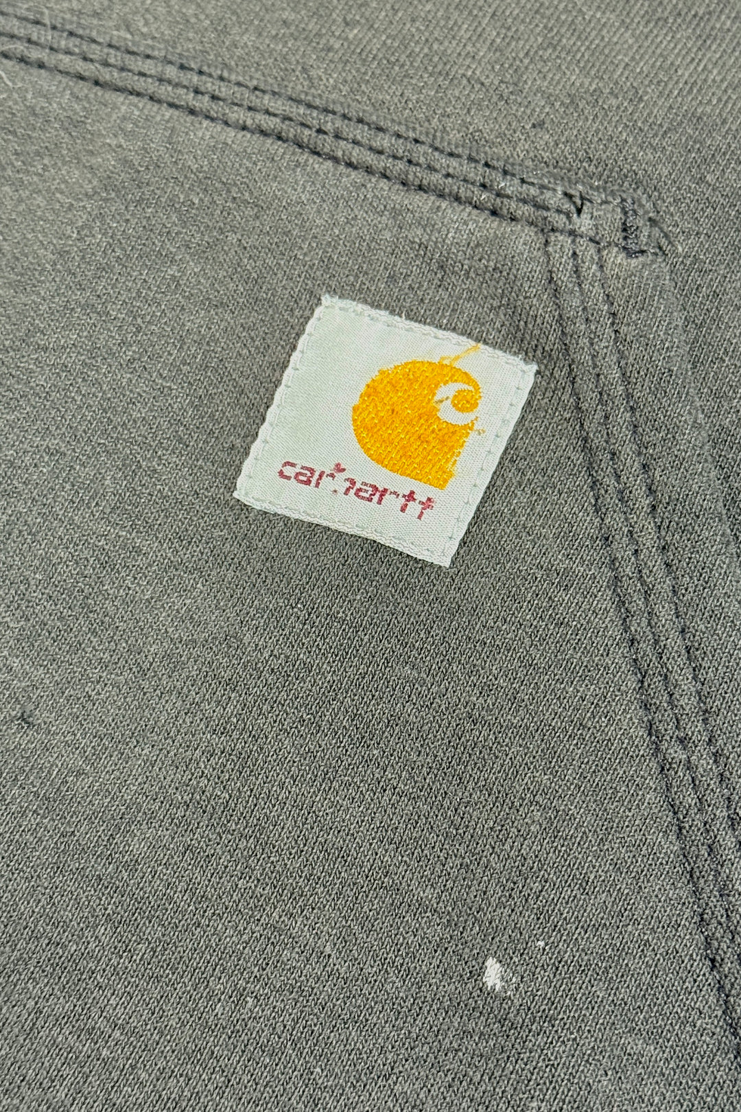 2000’S CARHARTT SUPER SUN FADED & THRASHED FLEECE HOODIE SWEATER XXL