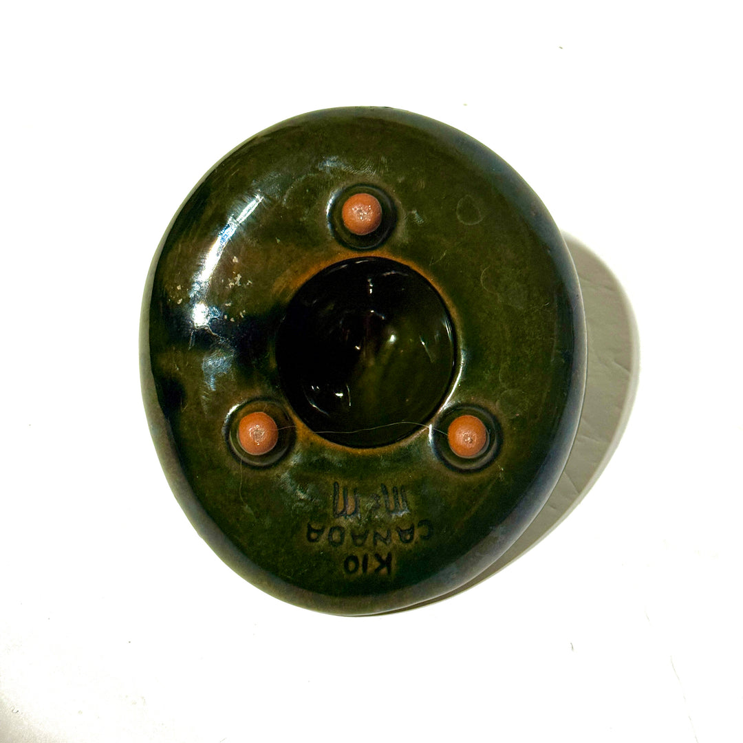 1960’S KIO MADE IN CANADA GLAZED CERAMIC REPAIRED COWBOY HAT TRAY