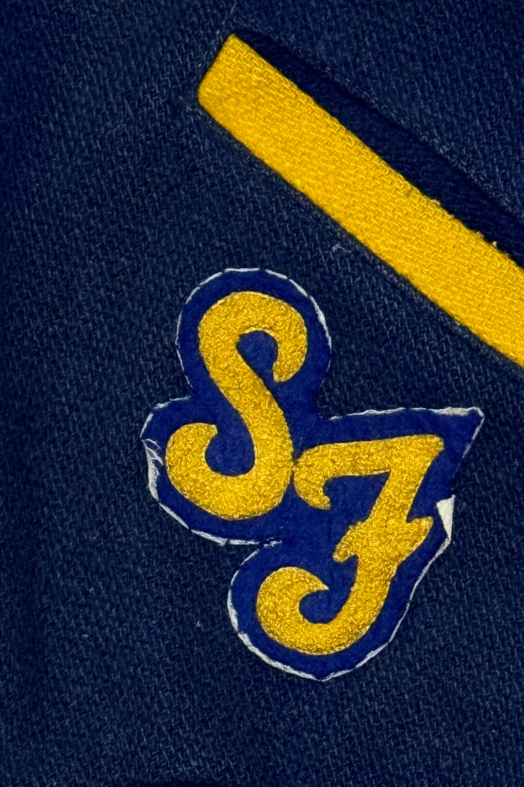 ARCHIVAL 1986 BUTWIN “SANTA FE HIGH DEMONS” SAILOR-COLLAR VARSITY JACKET SMALL/MEDIUM