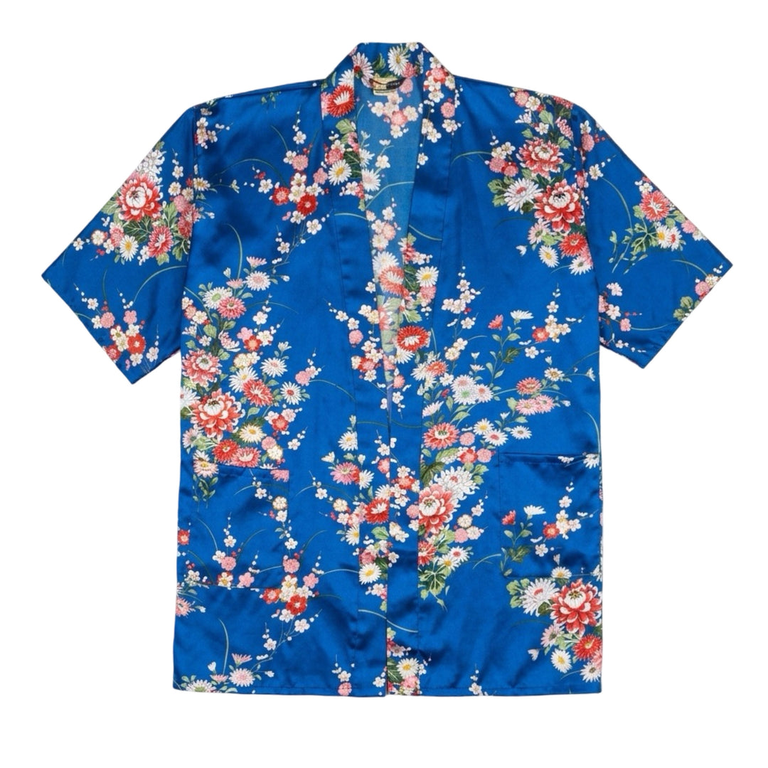1970’S FLORAL MADE IN JAPAN PRINTED KIMONO MEDIUM