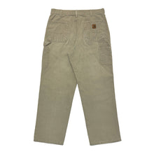 Load image into Gallery viewer, 1990’S CARHARTT LIGHT GRAY CANVAS WORKWEAR PANTS 34 X 30
