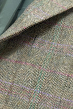 Cargar imagen en el visor de la galería, 2000’S SARTORIA PARTENOPEA MADE IN ITALY PLAID HERRINGBONE WOOL SUIT JACKET BLAZER 40R
