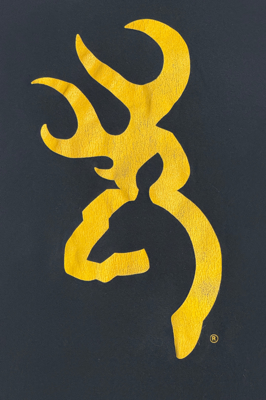 2000’S BROWNING HUNTING THRASHED & FADED BLACK S/S T-SHIRT XXL