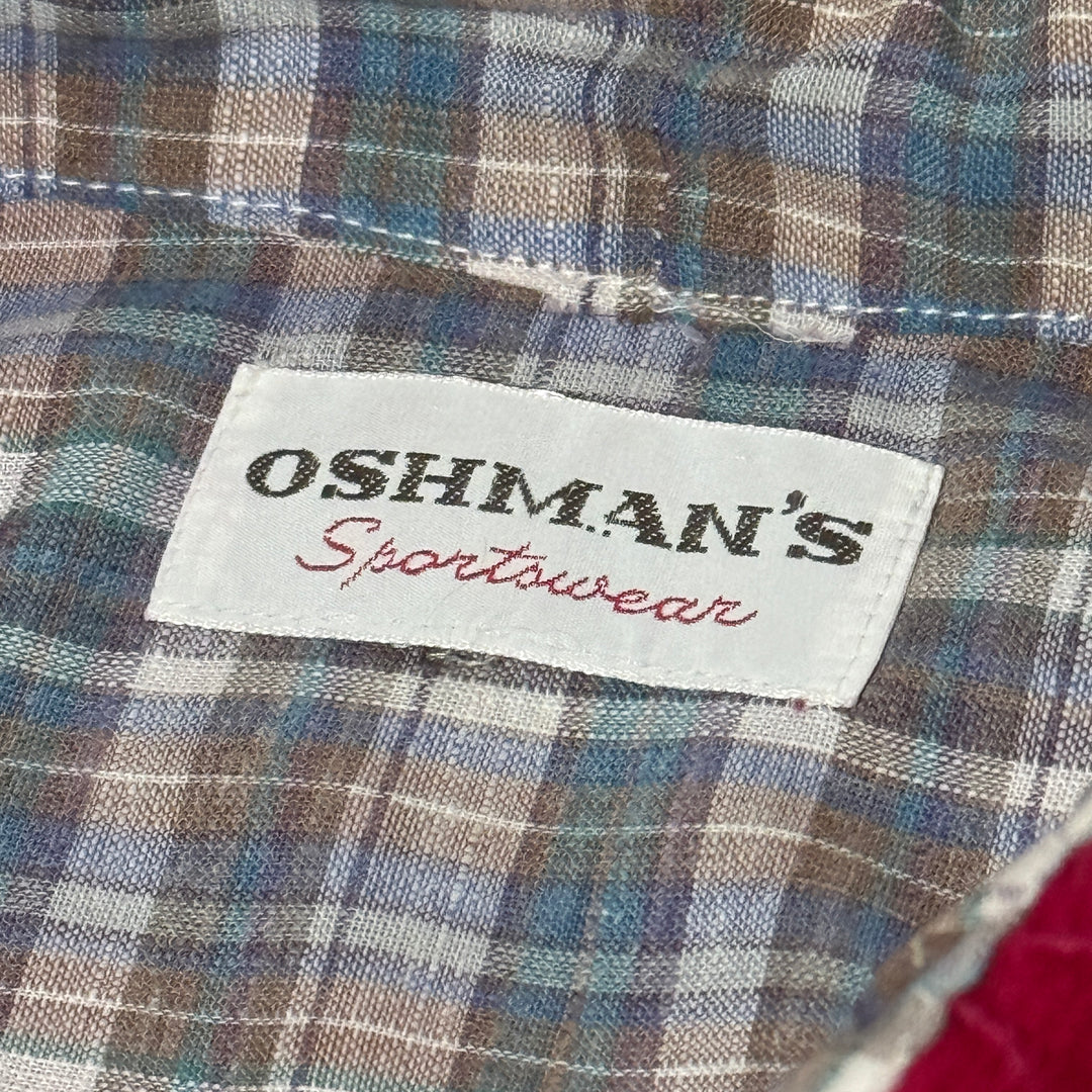 1970’S OSHMAN’S SPORTSWEAR MADE IN USA CORDUROY POCKET L/S B.D. SHIRT XXL