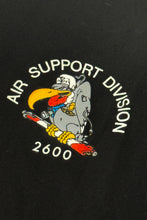 Cargar imagen en el visor de la galería, 1990’S AIR SUPPORT DIVISION 2600 MADE IN USA SINGLE STITCH T-SHIRT X-LARGE
