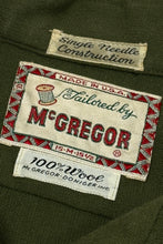 Cargar imagen en el visor de la galería, 1950’S MCGREGOR MADE IN USA CROPPED SELVEDGE WOOL FLANNEL SINGLE NEEDLE SHIRT LARGE
