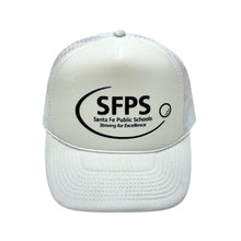 Load image into Gallery viewer, 1990’S SANTA FE PUBLIC SCHOOLS FOAM &amp; MESH TRUCKER HAT
