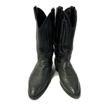 Load image into Gallery viewer, 1990’S CUSTOM MADE IN USA GRAY &amp; BLACK CONTRAST COWBOY BOOTS MEN’S 10
