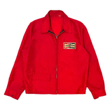 Load image into Gallery viewer, 1950’S CHAMPION SPARKPLUGS MADE IN USA CROPPED ZIP RACING JACKET LARGE
