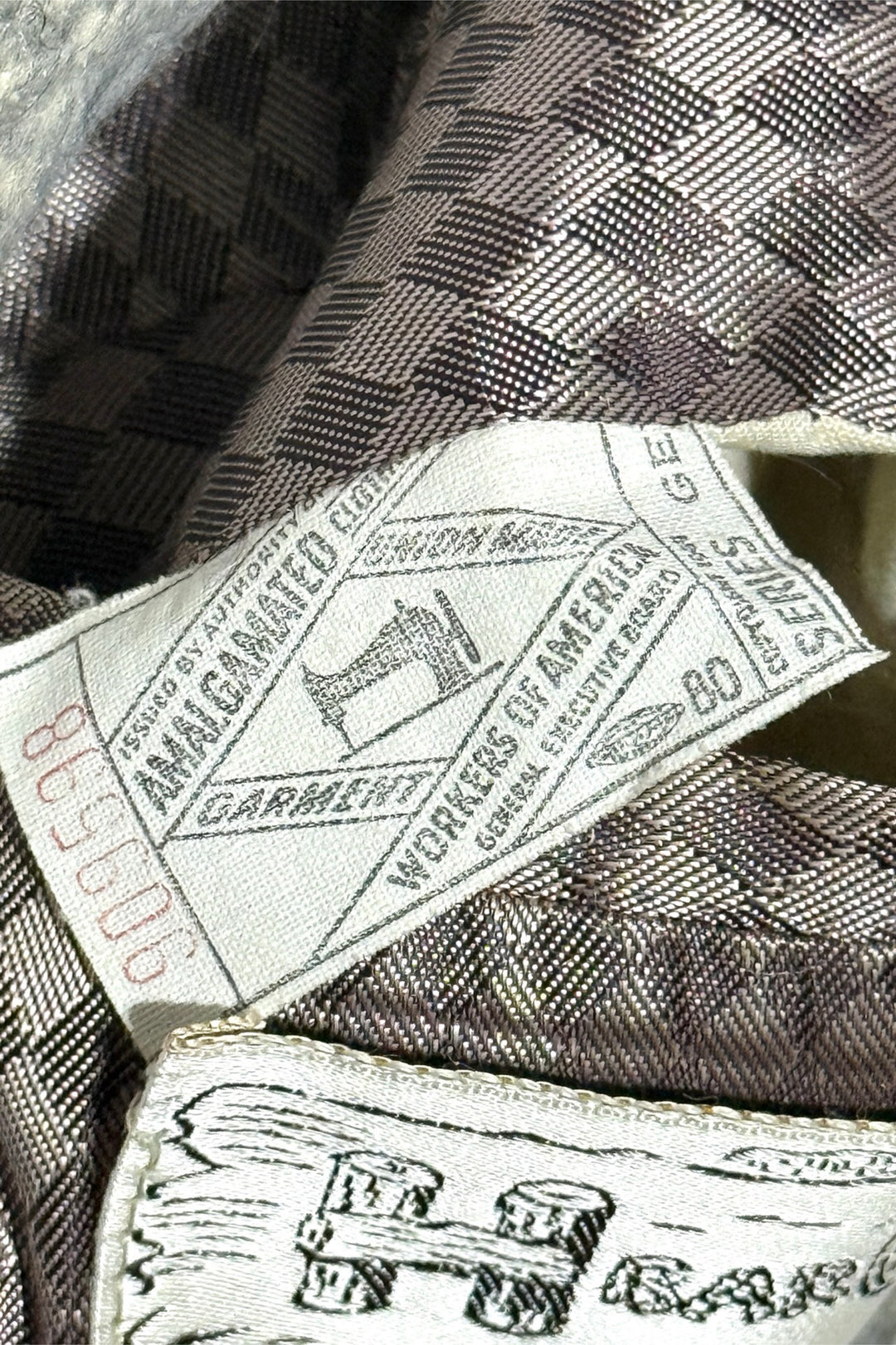 1950’S H BAR C UNION MADE IN USA PLAID “SCHUSTER” CASHMERE/MOHAIR WOOL BLEND WESTERN JACKET LARGE