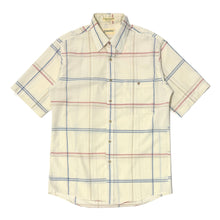 Load image into Gallery viewer, 1990&#39;S ST JOHN’S BAY MADE IN USA PLAID PRINT S/S B.D. SHIRT SMALL

