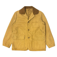 Load image into Gallery viewer, 1950’S JC HIGGINS MADE IN USA CORDUROY COLLAR CANVAS HUNTING JACKET LARGE
