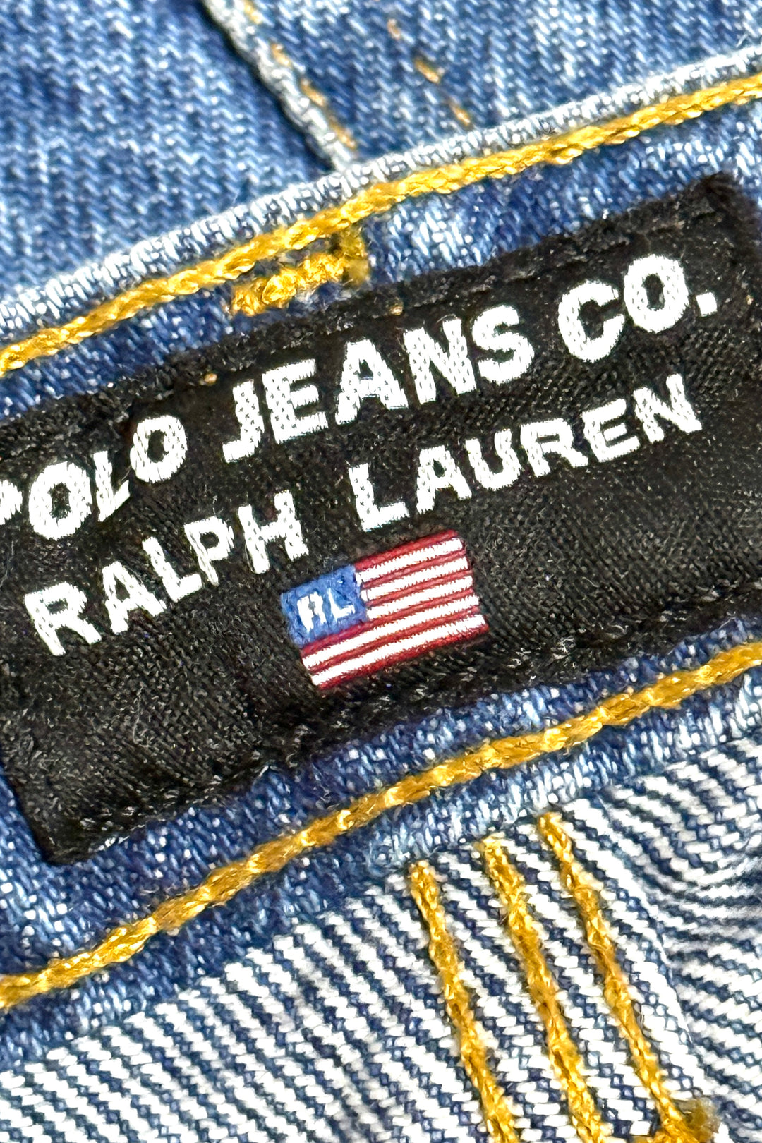 1990’S POLO JEANS RALPH LAUREN BAGGY CARPENTER DENIM JEANS 36 X 34