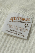 Load image into Gallery viewer, 1970’S SPORTSWEAR MADE IN USA WAFFLE KNIT L/S THERMAL T-SHIRT X-LARGE
