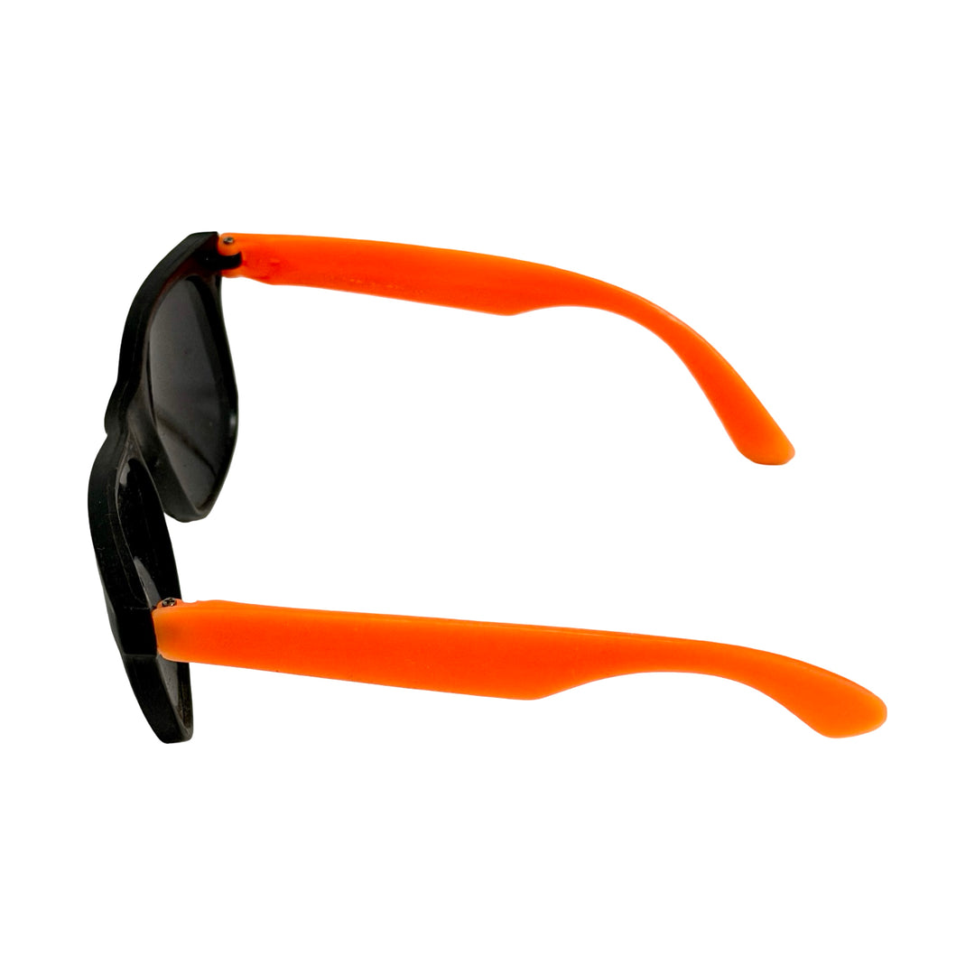 1990’S DEADSTOCK CONTRAST BLACK &amp; ORANGE WAYFARER STYLE SUNGLASSES