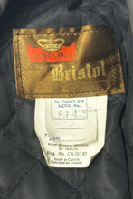 Load image into Gallery viewer, 1970’S BRISTOL MADE IN CANADA CROPPED LEATHER MOTORCYCLE JACKET SMALL
