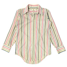 Cargar imagen en el visor de la galería, 1970’S KENT UNION MADE IN USA STRIPED L/S B.D. SHIRT MEDIUM
