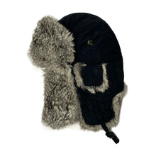 Load image into Gallery viewer, 1980’S MAD BOMBER REAL RABBIT FUR INSULATED WINTER HAT
