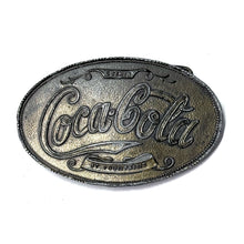 Load image into Gallery viewer, 1980’S COCA COLA MADE IN USA BRASS BELT BUCKLE
