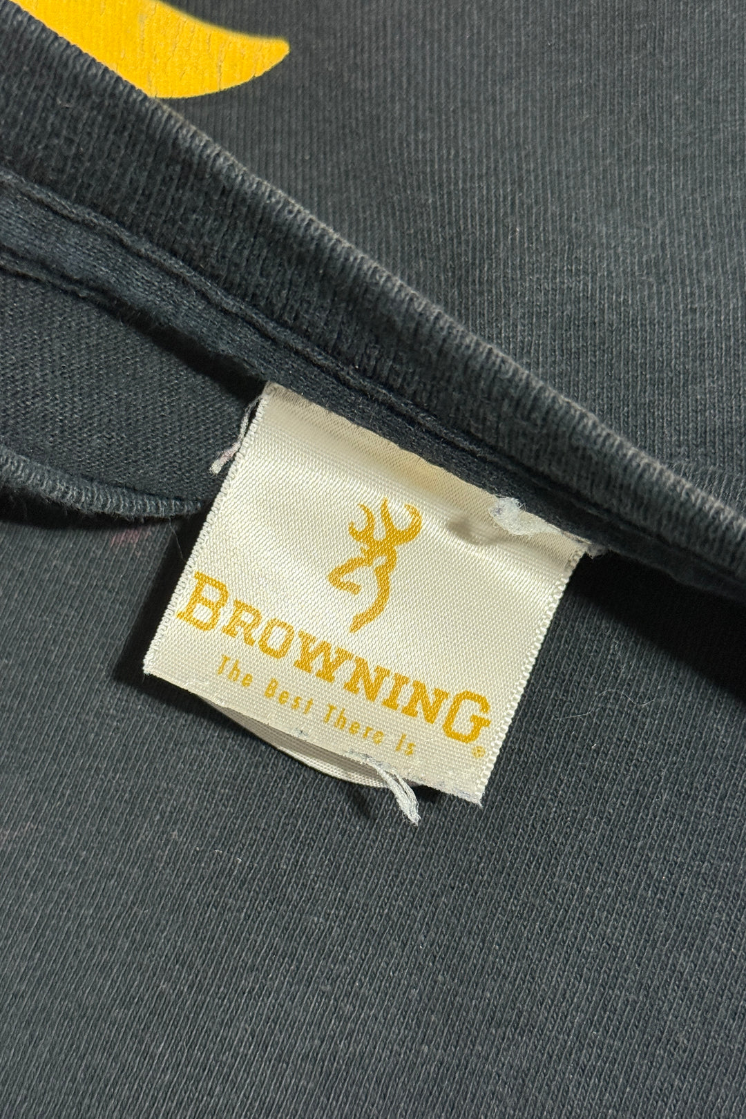2000’S BROWNING HUNTING THRASHED & FADED BLACK S/S T-SHIRT XXL