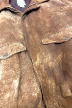 Load image into Gallery viewer, 1990’S WESTERN SPORT TOGS MADE IN USA SUEDE CROPPED BOMBER JACKET LARGE
