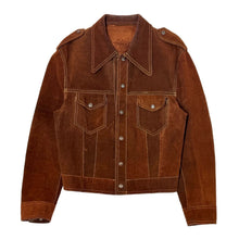 Load image into Gallery viewer, 1960’S SPLIT COWHIDE SUEDE CROPPED TRUCKER JACKET MEDIUM
