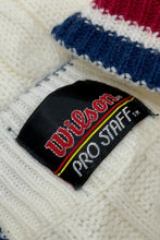 Cargar imagen en el visor de la galería, 1980’S WILSON TENNIS MADE IN USA WOOL KNIT SWEATER VEST MEDIUM
