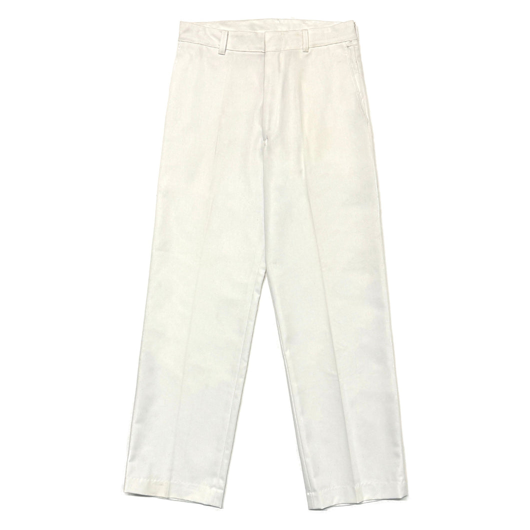 1990’S DEADSTOCK DEE CEE MADE IN USA WHITE TWILL WORKWEAR PANTS 34 X 32