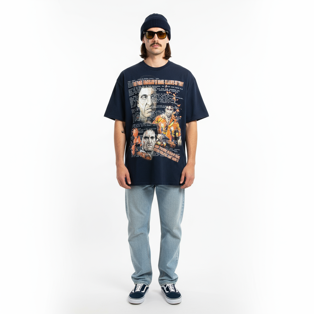 1990’S SCARFACE CLOTHING CO MADE IN USA SINGLE STITCH S/S T-SHIRT XXXL