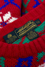 Load image into Gallery viewer, 1990’S EDDIE BAUER HAND KNIT VIRGIN WOOL CREWNECK SWEATER MEDIUM
