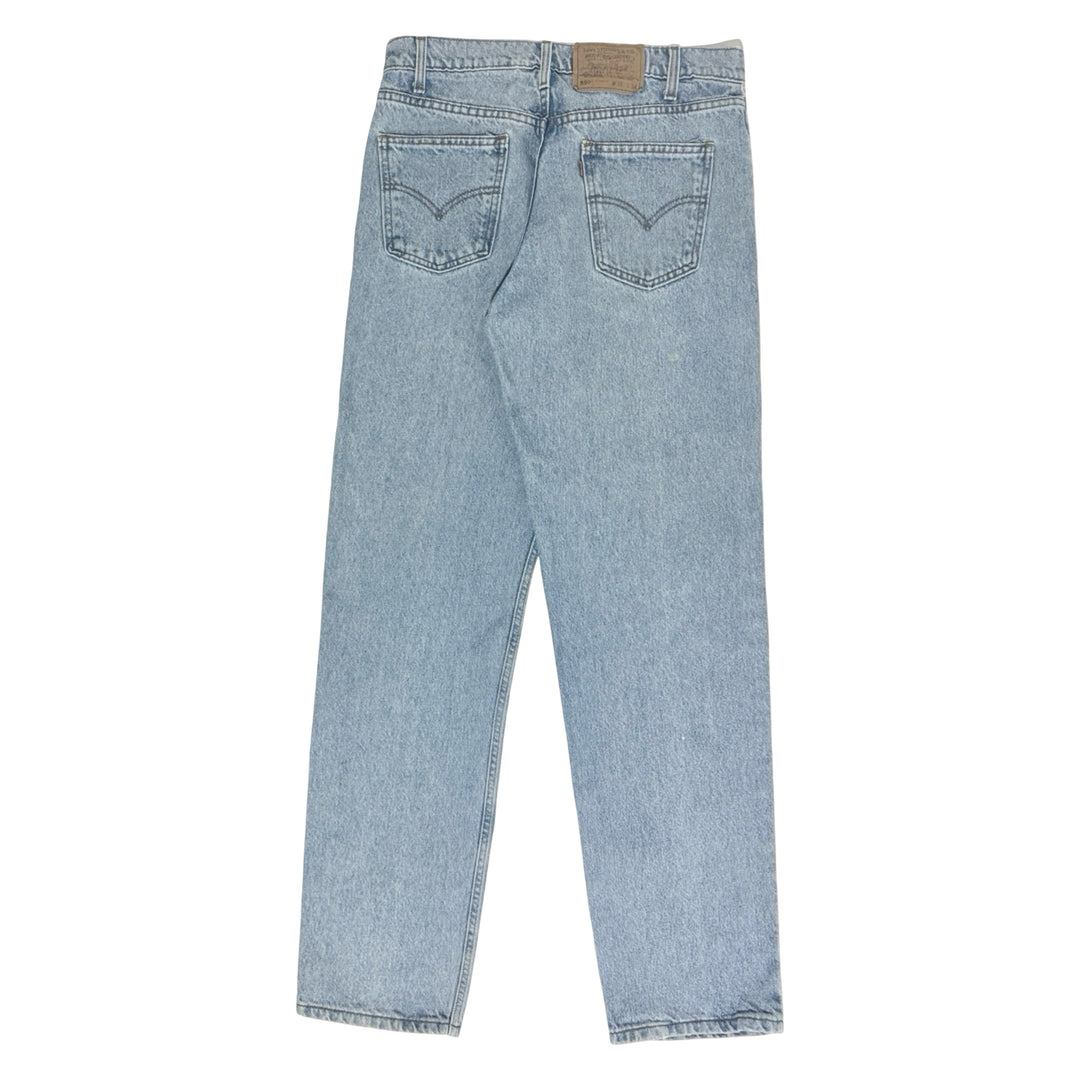 1990’S LEVI’S 550 ORANGE TAB FADED LIGHT WASH BAGGY DENIM JEANS 32 X 34