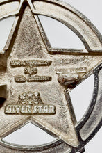 Load image into Gallery viewer, 1990’S SILVER STAR MADE IN USA BRASS BELT BUCKLE

