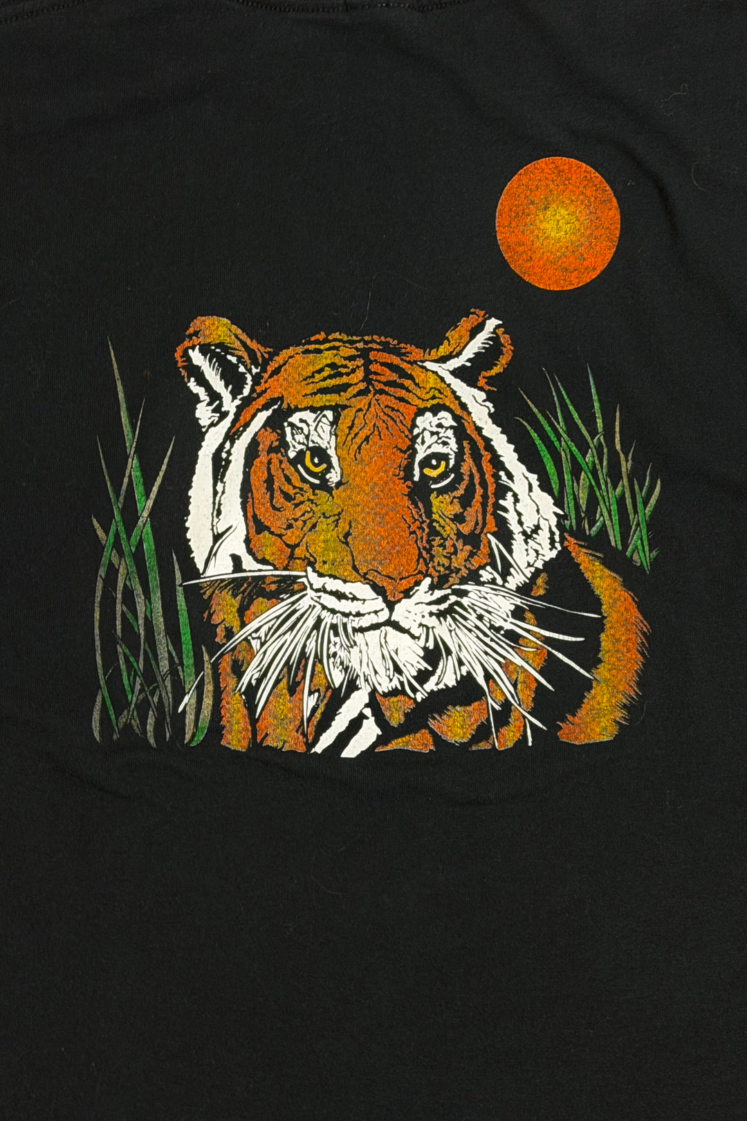 1990’S TIGER TRUCK STOP MADE IN USA FADED BLACK S/S T-SHIRT MEDIUM