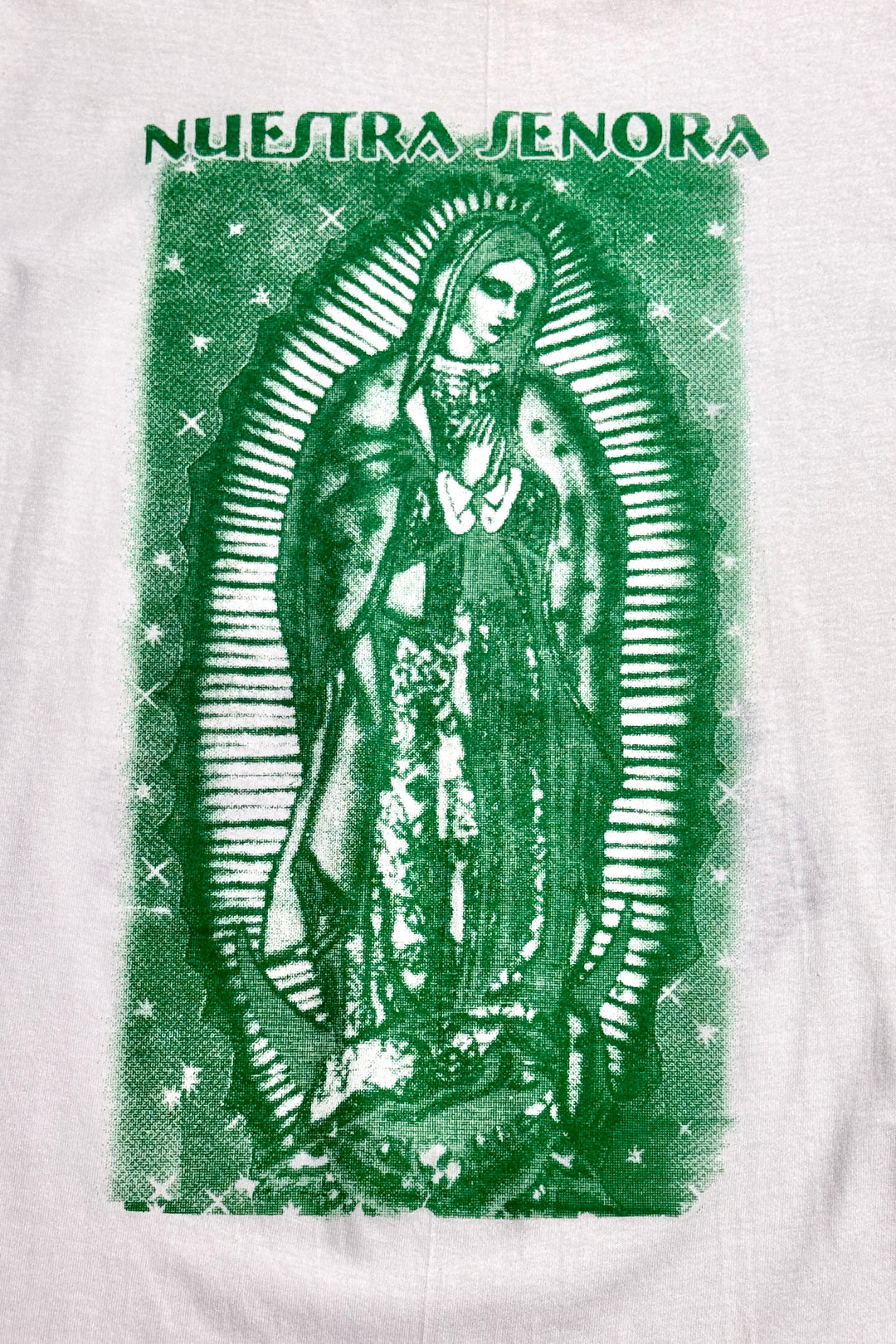 1990’S DEADSTOCK NUESTRA SENORA GUADALUPE DUAL PRINT S/S T-SHIRT X-LARGE