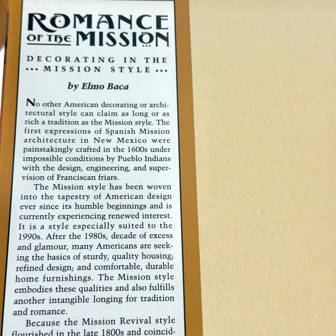 ROMANCE OF THE MISSION BOOK