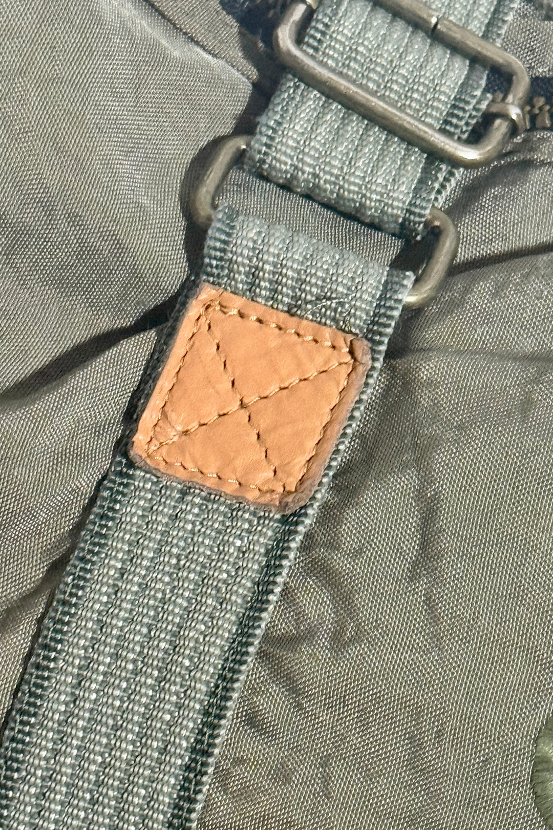 1990’S CAMEL TRAVEL BAGS EMBROIDERED LEATHER ACCENTED DUFFLE BAG