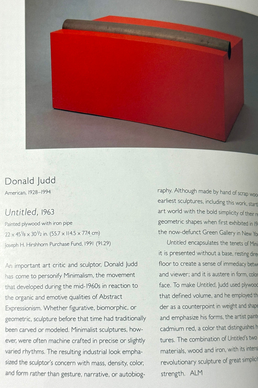 HIRSHHORN MUSEUM & SCULPTURE GARDEN: 150 WORKS OF ART BOOK