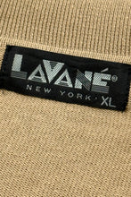 Cargar imagen en el visor de la galería, 1970’S LAVANÉ NEW YORK MADE IN USA KNIT PATTERNED POLO SWEATER X-LARGE
