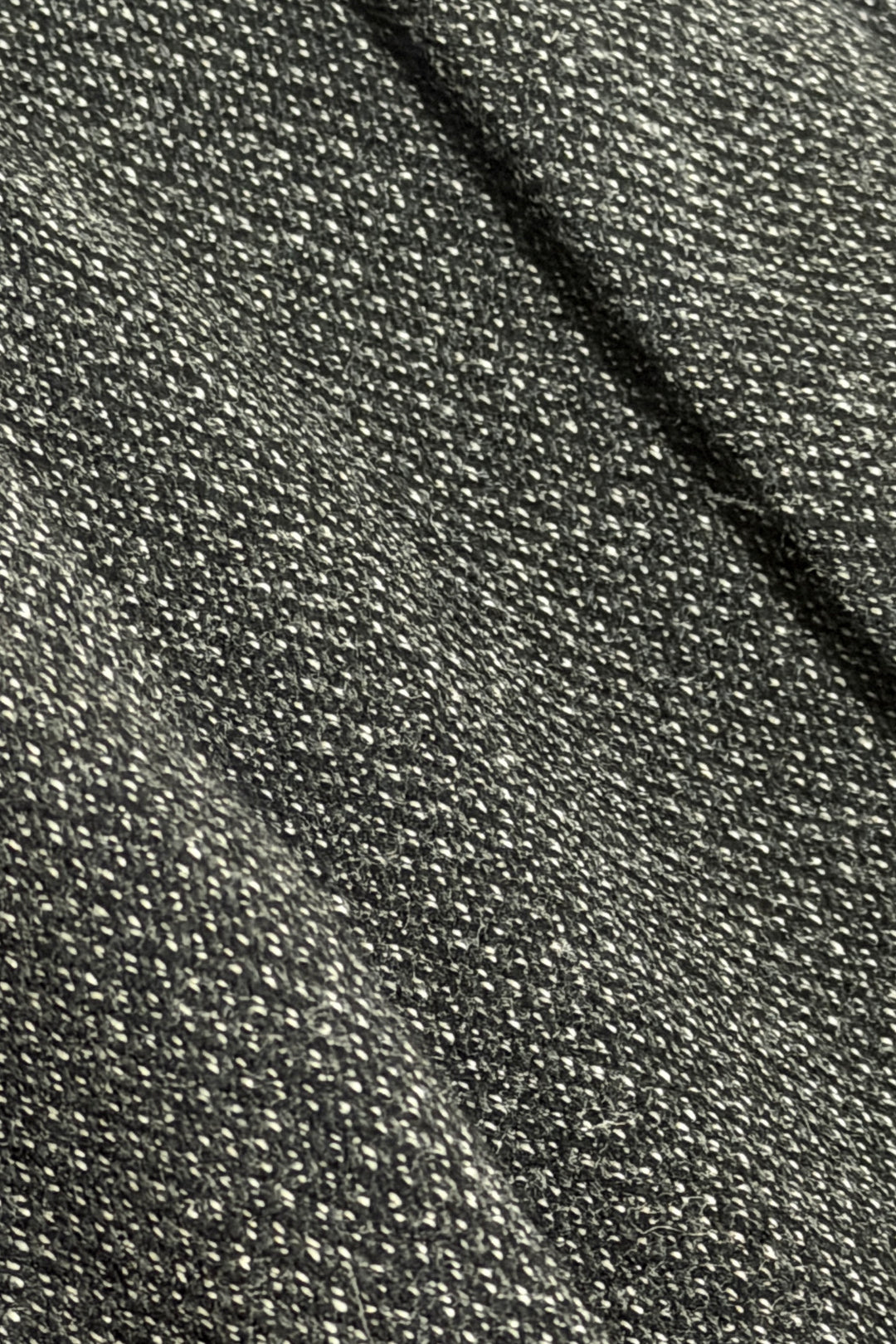 1980’S GIORGIO ARMANI MADE IN ITALY WOVEN SALT &amp; PEPPER WOOL HIGH WAISTED PLEATED WIDE LEG TROUSER PANTS 32 X 30