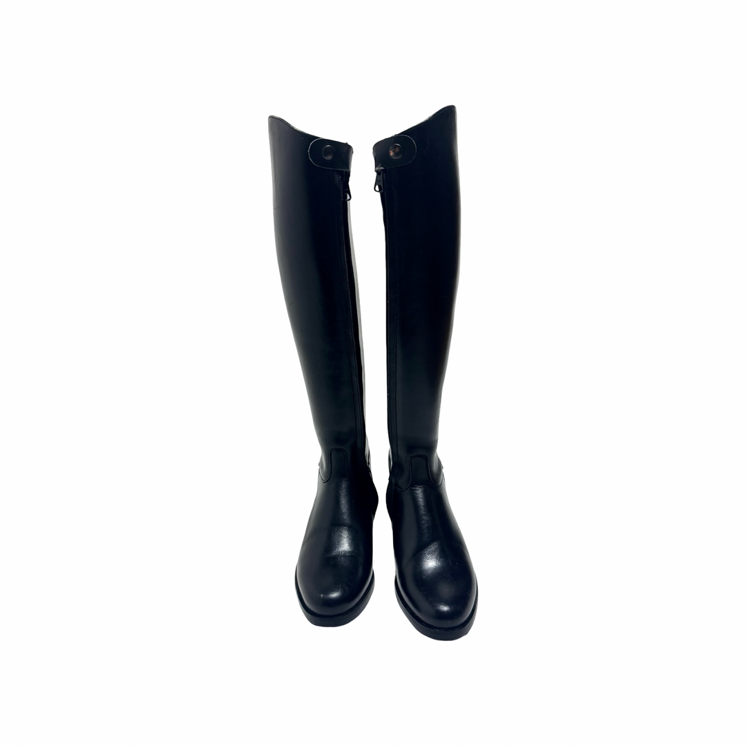 1990’S DEADSTOCK AIGLE LEATHER N.S. TALL RIDING BOOTS MADE IN FRANCE 7