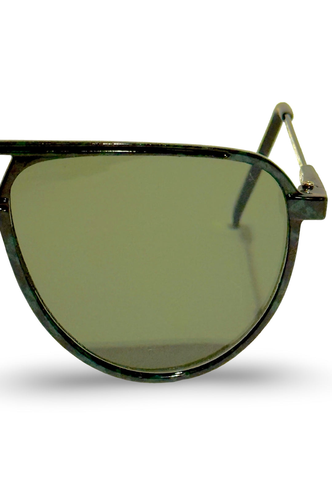 1970’S MIDNIGHT OIL MARBLED ACETATE SMOKE LENSE AVIATOR SUNGLASSES