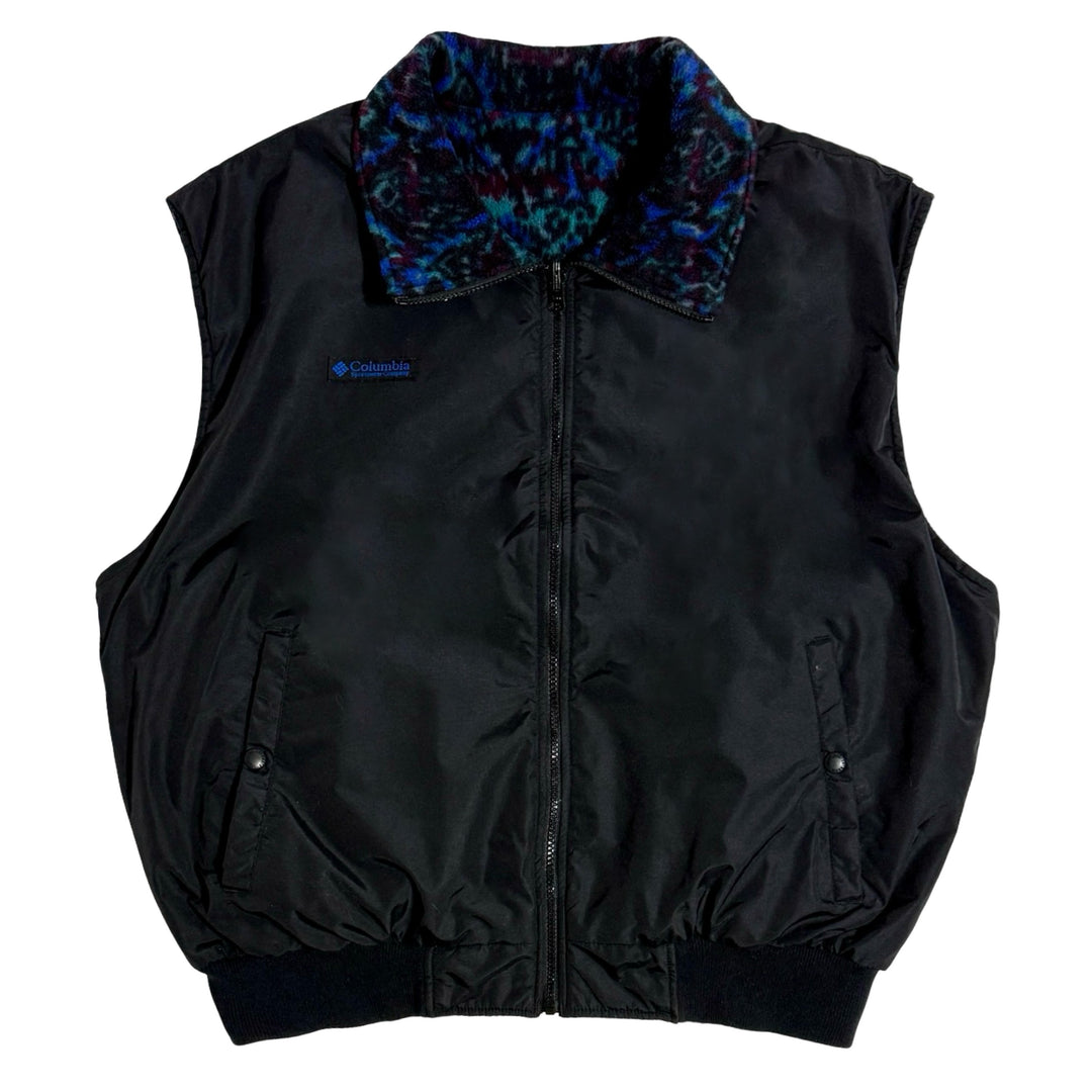 1990’S COLUMBIA SHERPA FLEECE REVERSIBLE HIKING VEST JACKET LARGE