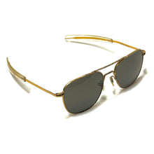 Load image into Gallery viewer, 1970’S RANDOLPH ENGINEERING MADE IN USA GOLD AVIATOR SUNGLASSES
