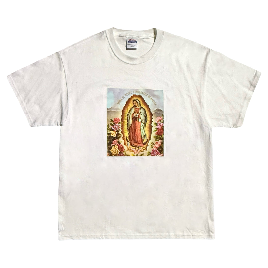 1990’S DEADSTOCK REINA DE MEXICO ROSES GUADALUPE PAINTING S/S T-SHIRT LARGE