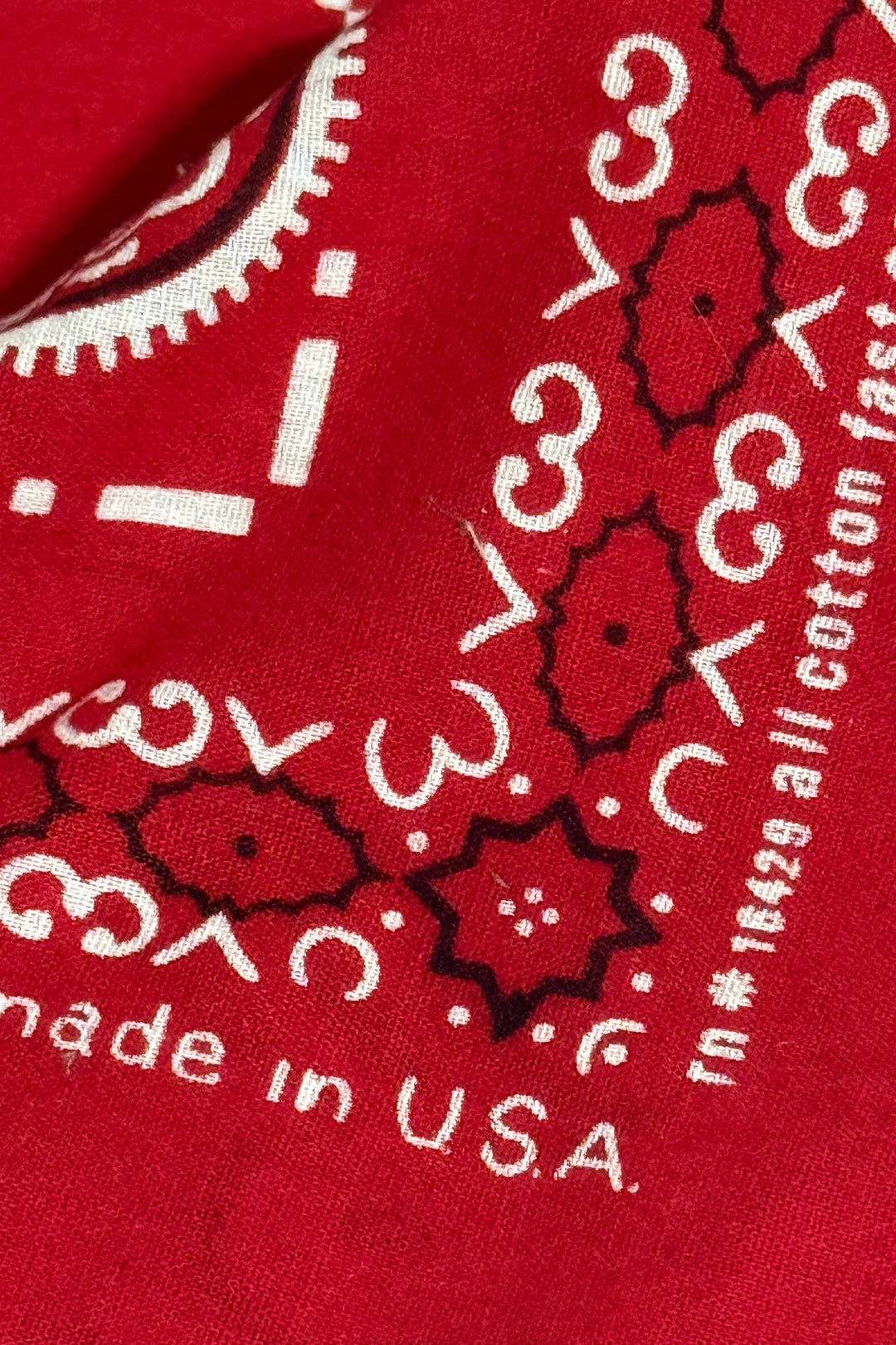 1960’S BROOKLYN HANDKERCHIEF CO. MADE IN USA SELVEDGE PAISLEY BANDANA