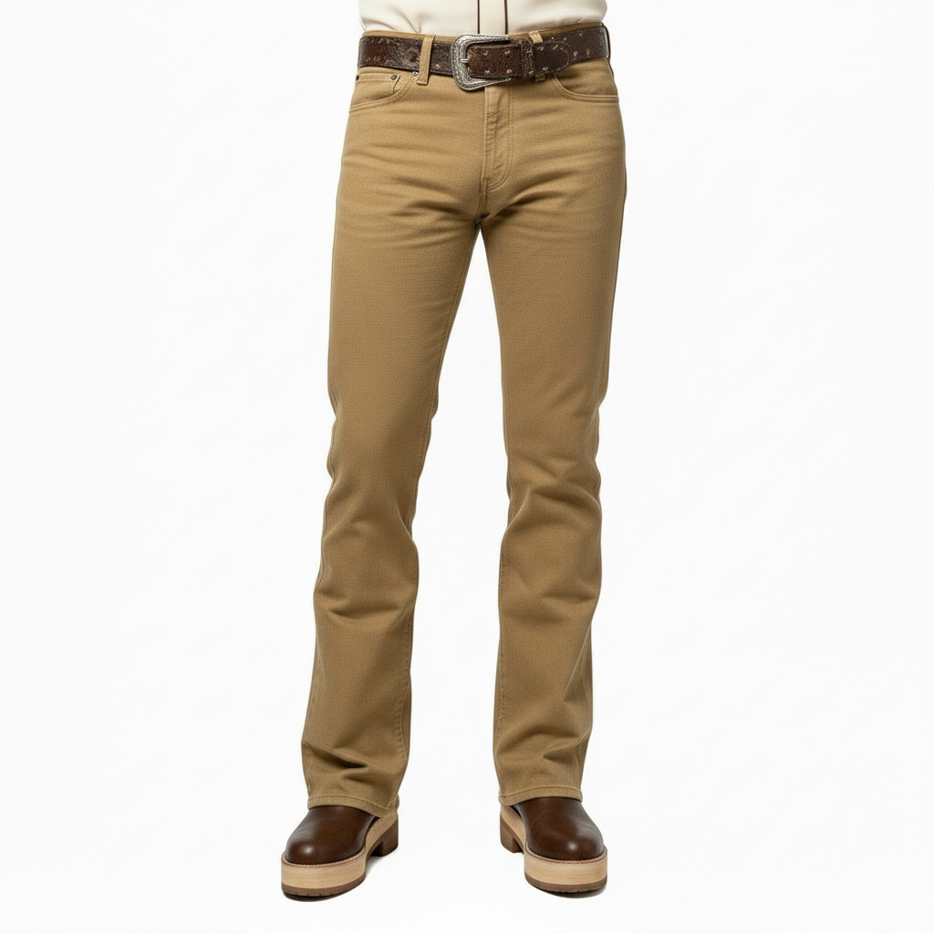 2000’S CUSTOM MADE PLATFORM HEEL BROWN LEATHER ROPER COWBOY BOOTS 10