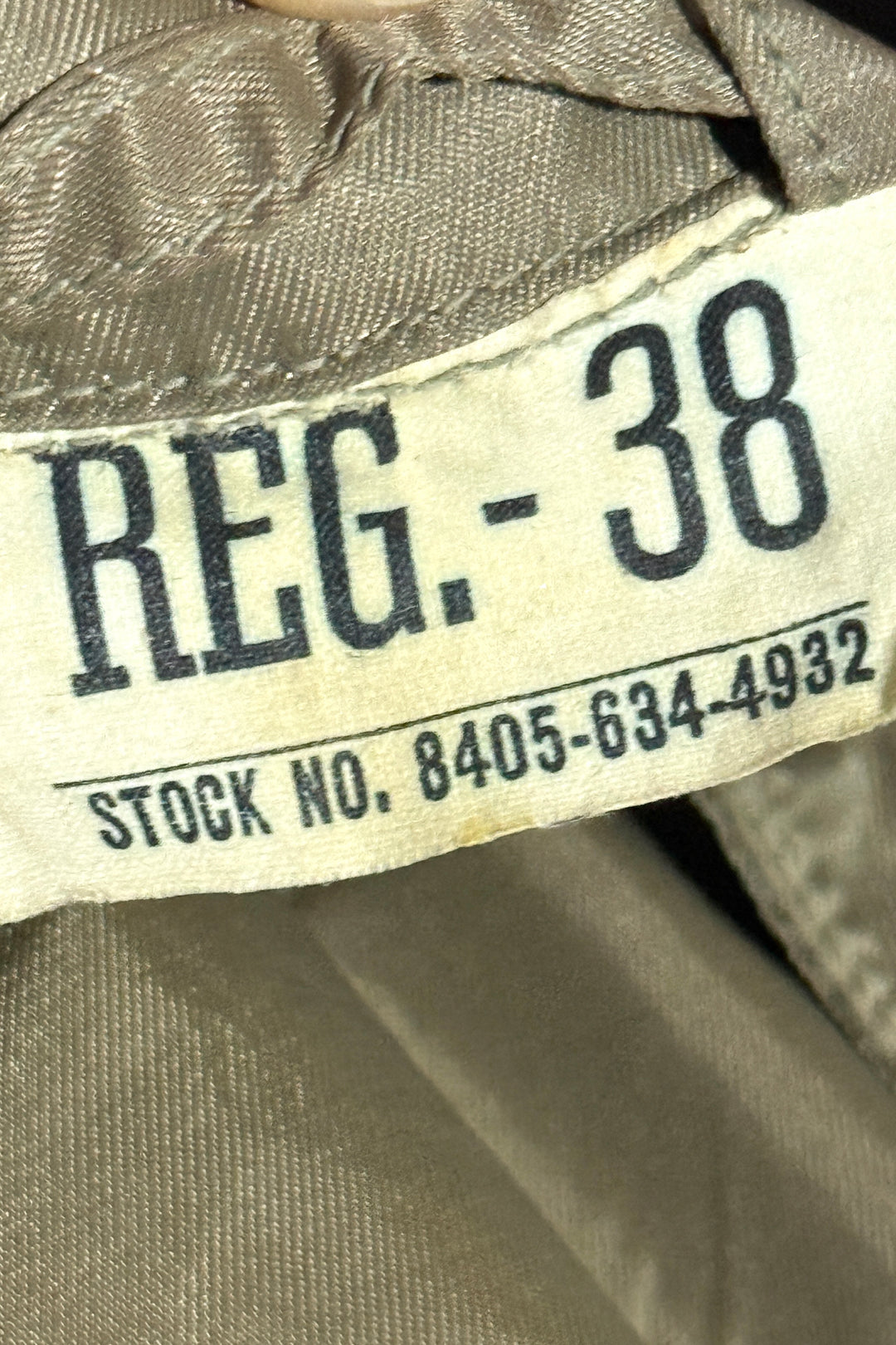 1950’S US ARMY MADE IN USA TAUPE WATERPROOF RAINCOAT TRENCH COAT LARGE